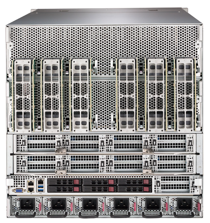 美超微SYS-9029GP-TNVRT 10U AI GPU服务器 supermicro异构服务器 人工智能 深度学习 自动驾驶