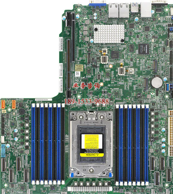 超微主板 H12SSW-NTR 支持AMD SP3