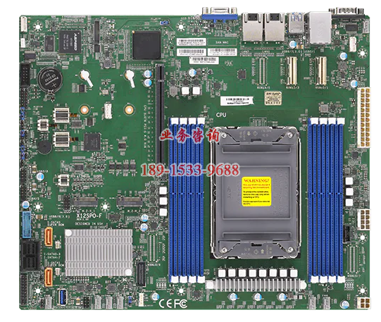 超微工作站主板 X12SPO-F LGA4189 支持第三代至强CPU