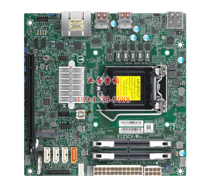 超微主板 X12SCV-W 支持8-9代酷睿 LGA1151
