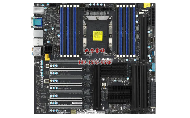 超微服务器主板X11SPA-T 支持第一代 intel 可扩展 至强 W-2 处理器